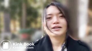 Cute Asian Girl pooping