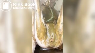 Dirty anal beads used in pussy