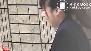 school girl's panty pooping