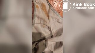 Wife's dirty panty after work