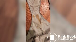 Wife's dirty panty after work