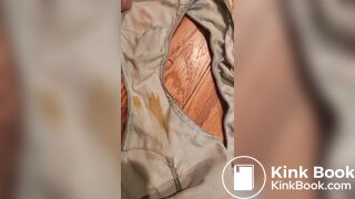 Wife's dirty panty after work