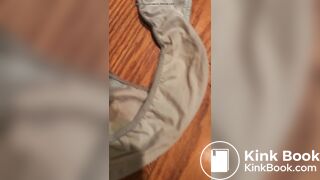 Wife's dirty panty after work