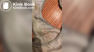 Wife's dirty panty after work