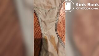Wife's dirty panty after work