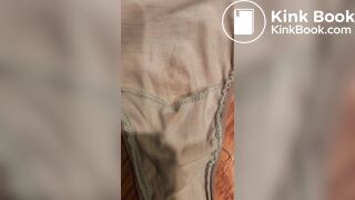 Wife's dirty panty after work