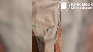 Wife's dirty panty after work