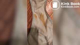 Wife's dirty panty after work