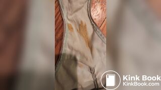 Wife's dirty panty after work