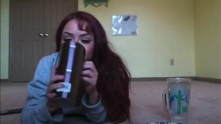 Friend poops with friend in the room