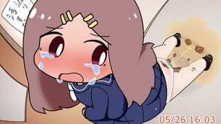 Aika's diarrhea panty poop