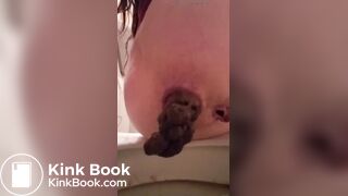 Huge Shit at toilet