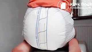 Diaper girl enema - video 4