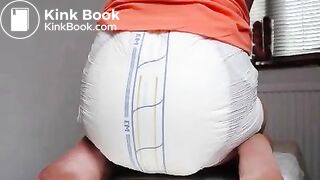 Diaper girl enema - video 4