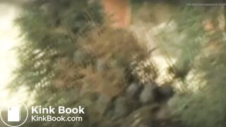 3 girls drop logs on beach