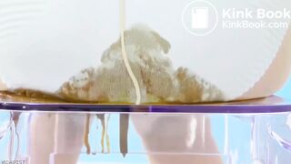 japanese suppository huge mess