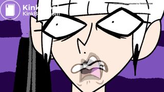 Cartoon girl accidentally poops her shorts in public