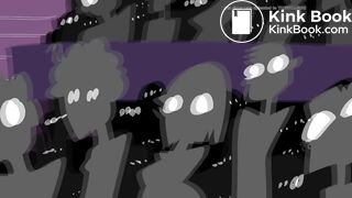 Cartoon girl accidentally poops her shorts in public