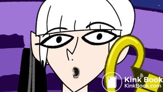 Cartoon girl accidentally poops her shorts in public