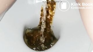 Another ex frontview toilet poop 10