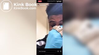 Chrisean on the toilet