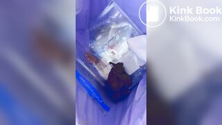 fitness girl goes for the trash can