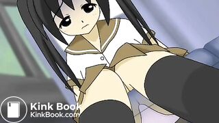 Girl poop In car