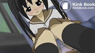 Girl poop In car