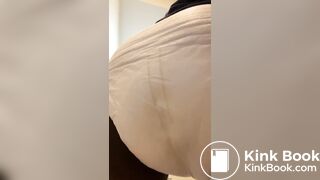 guy makes a big messy in his diaper