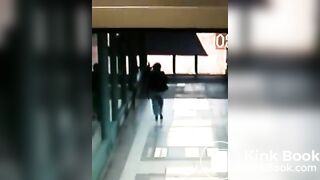 Shitty pants on CCTV