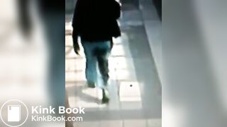 Shitty pants on CCTV