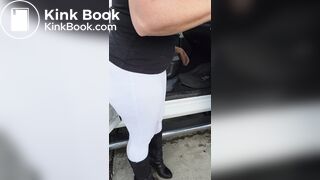 Woman shits herself at the car wash