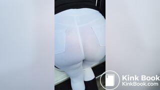 Woman shits herself at the car wash