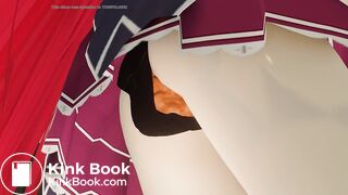 Anime Girl panty poop