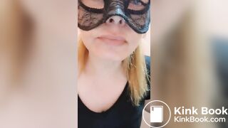 She eats her shit out of a public toilet