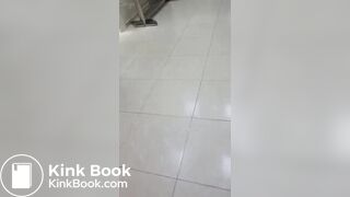 She eats her shit out of a public toilet
