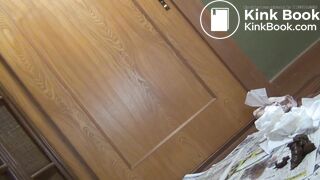 Pretty Japanese girl poops like a dog