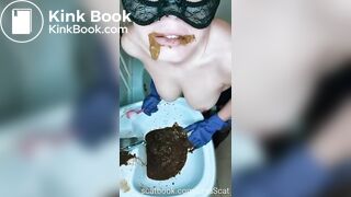 Scat Lina - Cleaning the shitty sink 'FREEBIE'
