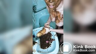 Scat Lina - Cleaning the shitty sink 'FREEBIE'