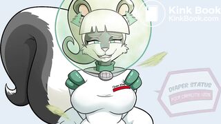 Serena Skunkd diaper mess motion comit