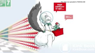 Serena Skunkd diaper mess motion comit