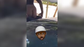 Woman uses her projectile shit as a weapon