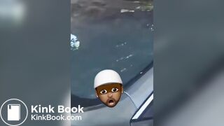 Woman uses her projectile shit as a weapon