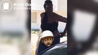 Woman uses her projectile shit as a weapon