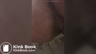 Chubby girl pooping out small turd