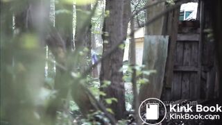Girl Shits outside