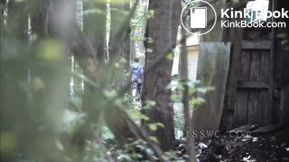 Girl Shits outside