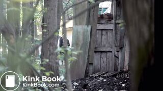 Girl Shits outside