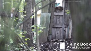 Girl Shits outside