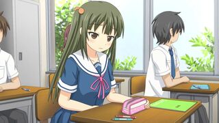 Girl poop in panties school uniform